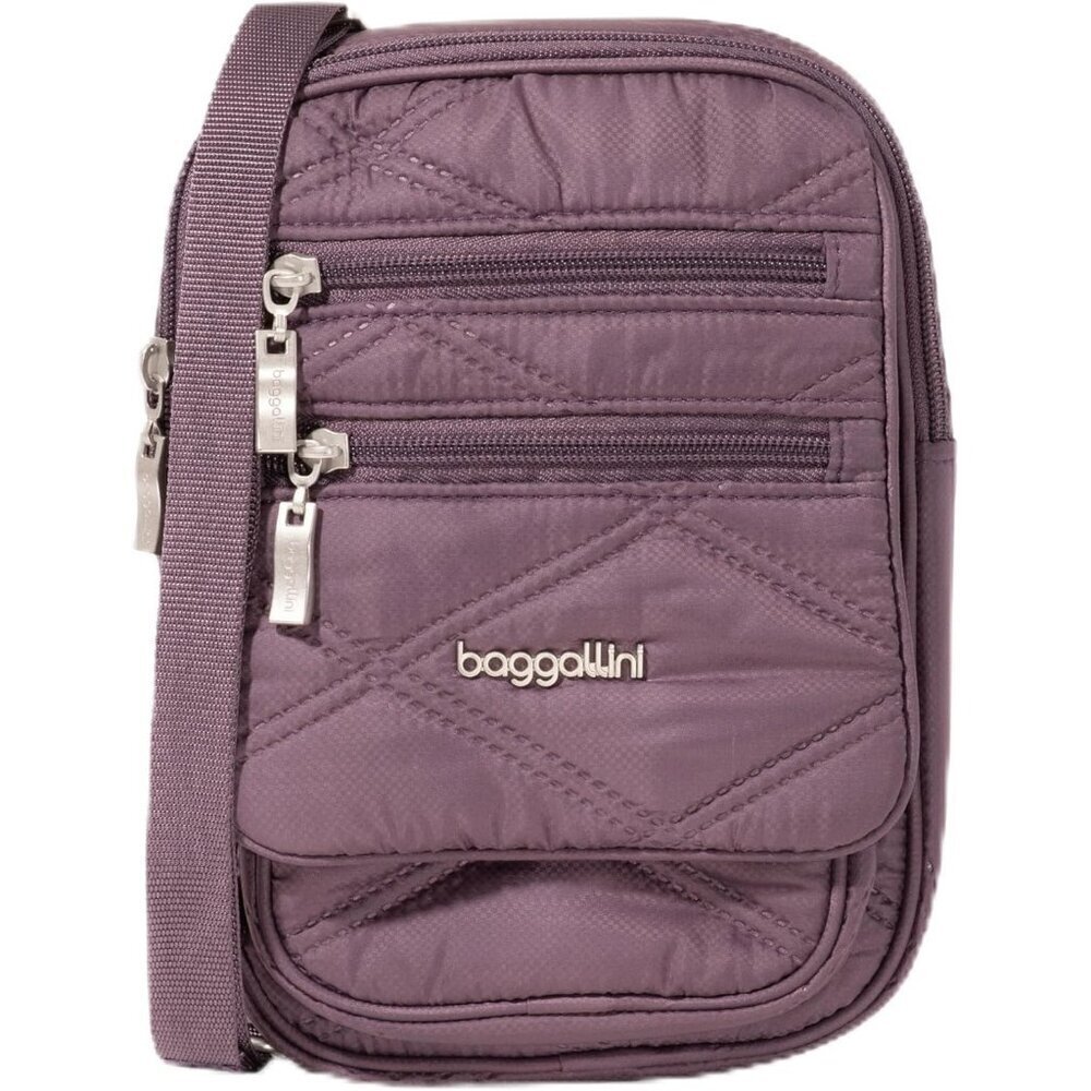 Women's Vintage Purple Quil Journey Crossbody Bags 9x6 Small Lightweight Handbag